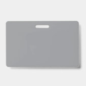 Stijlvolle moderne uitziende naam | Grijs & Zwart Badge (Achterkant)