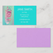 Stijlvolle, moderne vederkunst aanpasbaar visitekaartje (Voorkant / Achterkant)