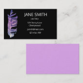 Stijlvolle, moderne vederkunst aanpasbaar visitekaartje (Voorkant / Achterkant)