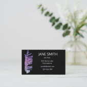 Stijlvolle, moderne vederkunst aanpasbaar visitekaartje (Staand voorkant)