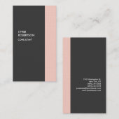 Stijlvolle, moderne verticale minimalistische lapt visitekaartje (Voorkant / Achterkant)