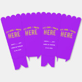 STIJLVOLLE MODERNE  VIOLET BRANDED POPCORN BEDANKDOOSJES (Ongevouwen)