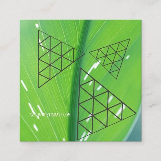 Stijlvolle, moderne Visitekaartje Aarde-kleuren (Voorkant)