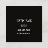 Stijlvolle, moderne Visitekaartje Aarde-kleuren (Achterkant)