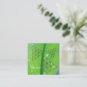 Stijlvolle, moderne Visitekaartje Aarde-kleuren (Staand voorkant)