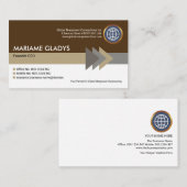 Stijlvolle moderne vliegwieltjes Stripe Founder CE Visitekaartje (Voorkant / Achterkant)