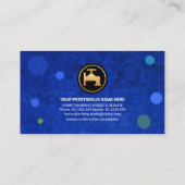 Stijlvolle, moderne waterbellen visitekaartje (Achterkant)