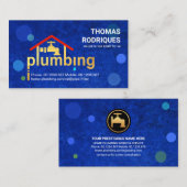 Stijlvolle, moderne waterbellen visitekaartje (Voorkant / Achterkant)