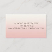 Stijlvolle moderne Waterverf bloemen Visitekaartje (Achterkant)