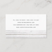 Stijlvolle moderne Wooden Carpentry-constructie Bu Visitekaartje (Achterkant)