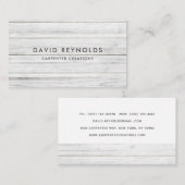 Stijlvolle moderne Wooden Carpentry-constructie Bu Visitekaartje (Voorkant / Achterkant)