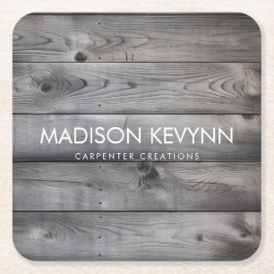 Stijlvolle moderne Wooden Carpentry-constructie Kartonnen Onderzetters