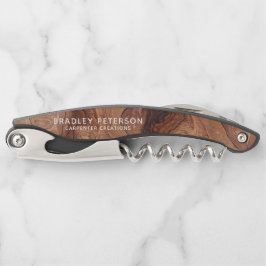 Stijlvolle moderne Wooden Carpentry-constructie Kurkentrekker