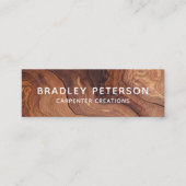 Stijlvolle moderne Wooden Carpentry-constructie Mini Visitekaartje (Voorkant)