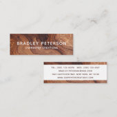 Stijlvolle moderne Wooden Carpentry-constructie Mini Visitekaartje (Voorkant / Achterkant)