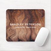 Stijlvolle moderne Wooden Carpentry-constructie Muismat (Met muis)