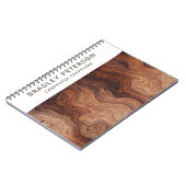 Stijlvolle moderne Wooden Carpentry-constructie Notitieboek (Linkerzijde)