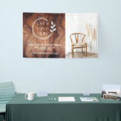 Stijlvolle moderne Wooden Carpentry-constructie Spandoek (Beurs)