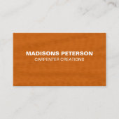 Stijlvolle moderne Wooden Carpentry-constructie Visitekaartje (Voorkant)