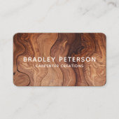 Stijlvolle moderne Wooden Carpentry-constructie Visitekaartje (Voorkant)