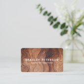 Stijlvolle moderne Wooden Carpentry-constructie Visitekaartje (Staand voorkant)