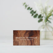 Stijlvolle moderne Wooden Carpentry-constructie Visitekaartje (Staand voorkant)