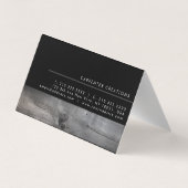 Stijlvolle moderne Wooden Carpentry-constructie Visitekaartje (Achterkant)