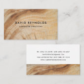 Stijlvolle moderne Wooden Carpentry-constructie Visitekaartje (Voorkant / Achterkant)