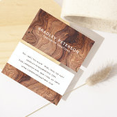 Stijlvolle moderne Wooden Carpentry-constructie Visitekaartje