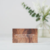 Stijlvolle moderne Wooden Carpentry-constructie Visitekaartje (Staand voorkant)