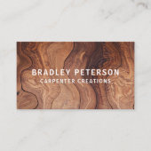 Stijlvolle moderne Wooden Carpentry-constructie Visitekaartje (Voorkant)