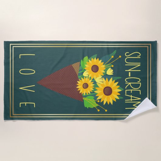 Stijlvolle moderne zomer strandlaken (Voorkant)