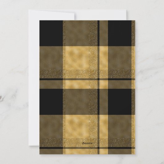 Stijlvolle moderne zwarte fotocollage Joy Christma Feestdagenkaart (Achterkant)