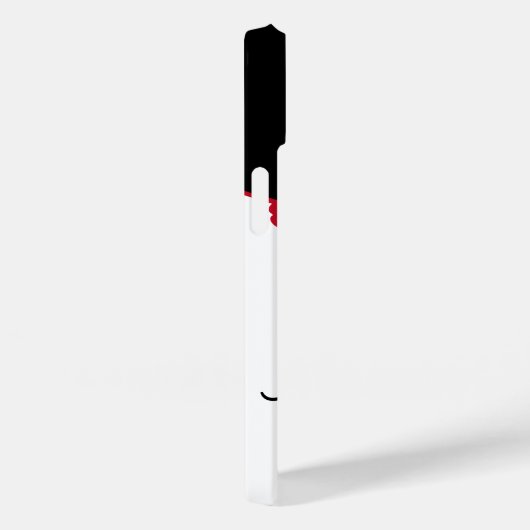 Stijlvolle, moderne zwarte rode vlindervlies Case-Mate iPhone case (Achterkant / Rechts)