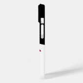 Stijlvolle, moderne zwarte rode vlindervlies Case-Mate iPhone case (Achterkant / Links)