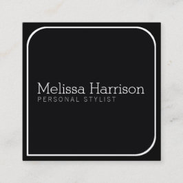 Stijlvolle moderne zwarte vierkant professionele s vierkante visitekaartje