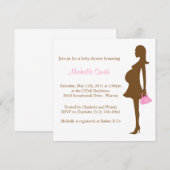 stijlvolle moeder te worden; baby shower kaart (Voorkant / Achterkant)