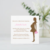 stijlvolle moeder te worden; baby shower kaart (Staand voorkant)