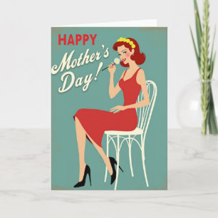 Stijlvolle Moederdagkaart voor Dames Kaart
