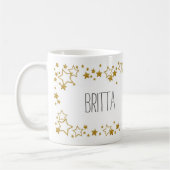 Stijlvolle mok met eigen naam en sterren (Links)