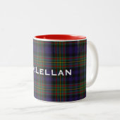 Stijlvolle Mok van Clan MacLellan Tartan (Voorkant rechts)