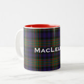 Stijlvolle Mok van Clan MacLellan Tartan (Voorkant links)