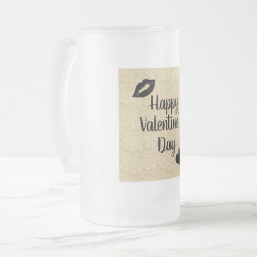 Stijlvolle mok van  Valentijn op dag van het glas (Voorkant links)