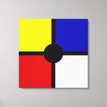 Stijlvolle Mondriaan Geïnspireerde Kunst & Basiskl