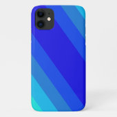 Stijlvolle monochrome blauwe strepen, esthetisch  Case-Mate iPhone case (Achterkant)