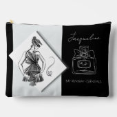 Stijlvolle monochrome parfum mode ontwerp etui (Voorkant)