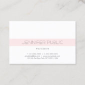 Stijlvolle Monogram Eenvoudig Ontwerp Trendy Luxe  Visitekaartje (Achterkant)