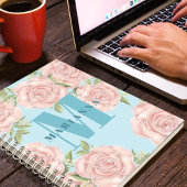 Stijlvolle monogram Eenvoudige kalligrafie Notitieboek