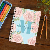 Stijlvolle monogram Eenvoudige kalligrafie Notitieboek