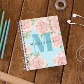 Stijlvolle monogram Eenvoudige kalligrafie Notitieboek